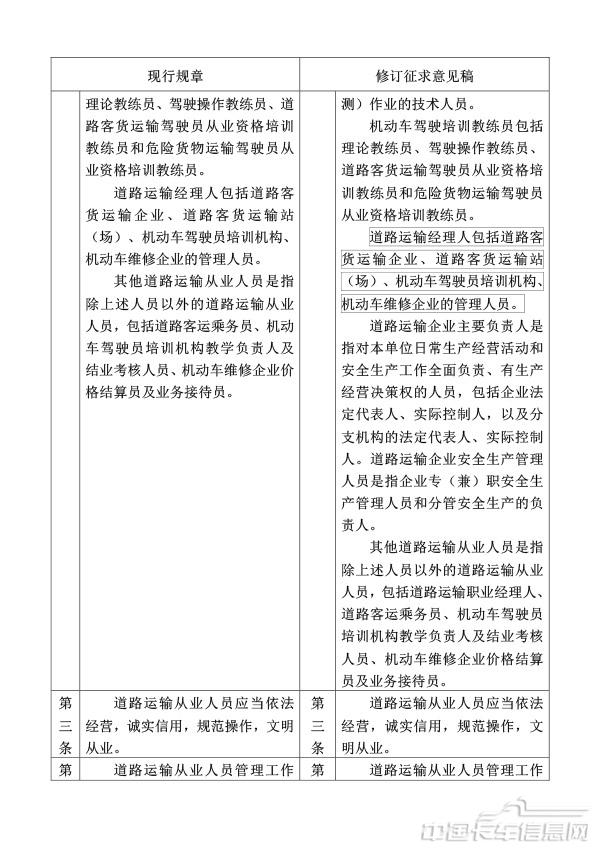 附件1.道路運輸從業人員管理規定（修訂征求意見稿）修訂對照表-2.jpg
